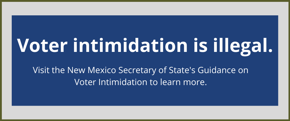 Guidance on Voter Intimidation and Discriminatory Conduct